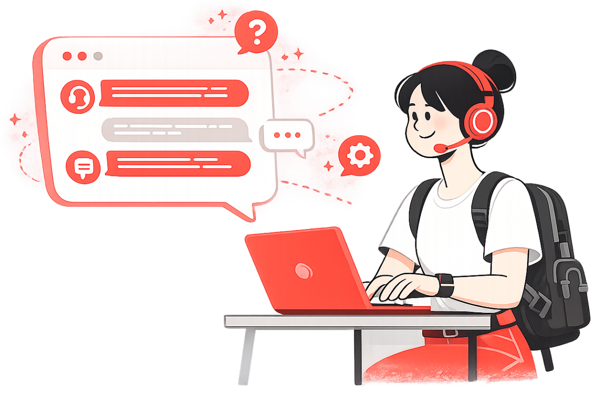 HoppaSIM eSIM support illustration